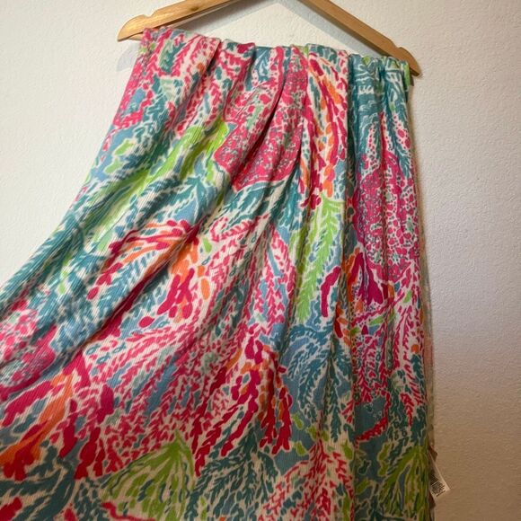 Lilly Pulitzer x Pottery Barn Teen Fringed Knit Throw Blanket 46” x 56” - Picture 4 of 6